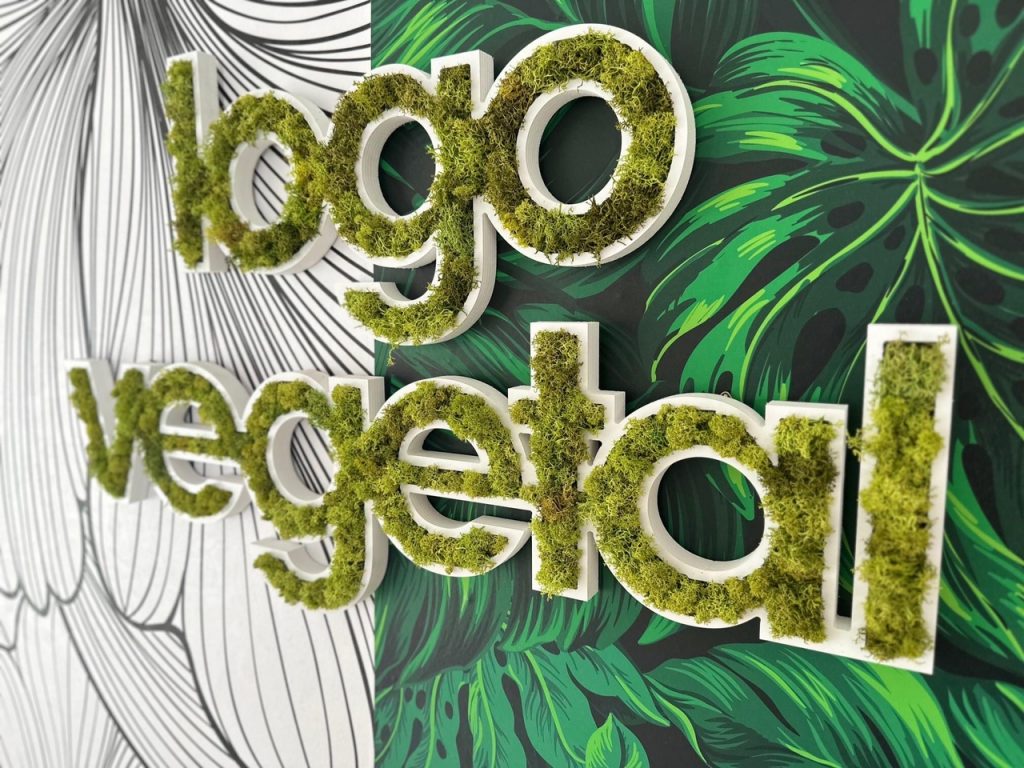 logo 3D vegetalise mural relief lichen stabilisé
