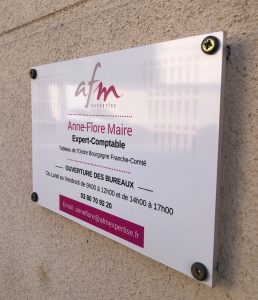 plaque profesionnelle